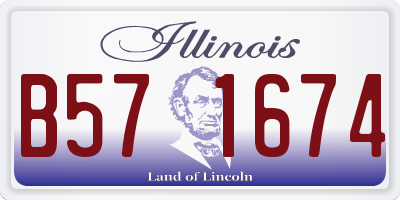 IL license plate B571674