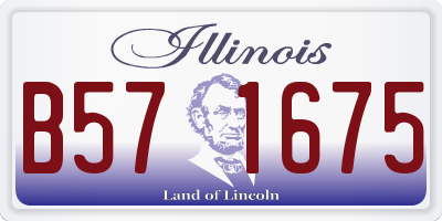 IL license plate B571675