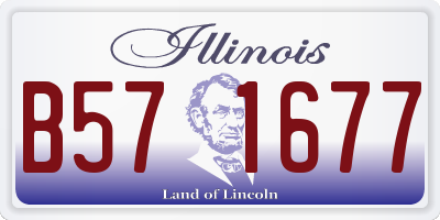 IL license plate B571677