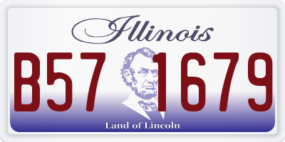 IL license plate B571679