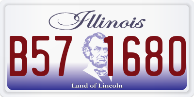 IL license plate B571680