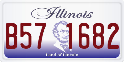 IL license plate B571682