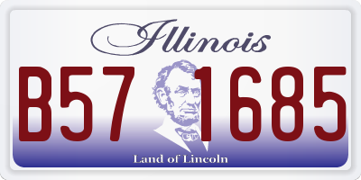 IL license plate B571685