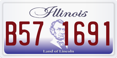 IL license plate B571691