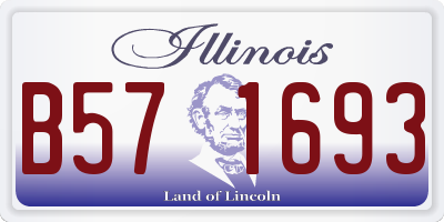 IL license plate B571693