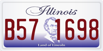 IL license plate B571698