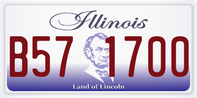 IL license plate B571700
