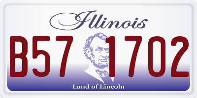 IL license plate B571702