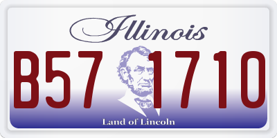 IL license plate B571710