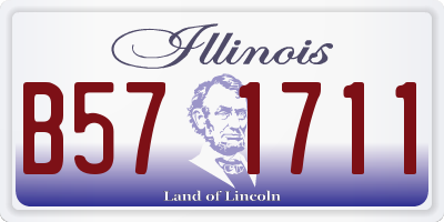 IL license plate B571711