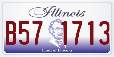IL license plate B571713