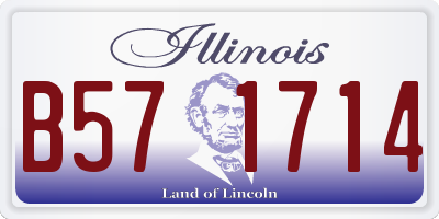 IL license plate B571714
