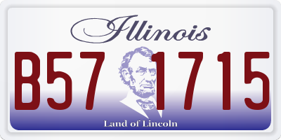 IL license plate B571715