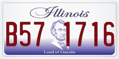 IL license plate B571716