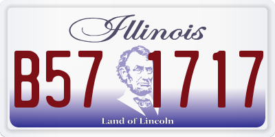 IL license plate B571717