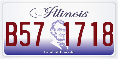 IL license plate B571718