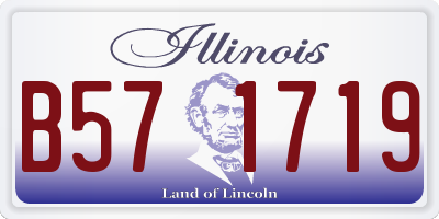 IL license plate B571719