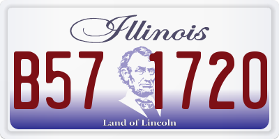 IL license plate B571720