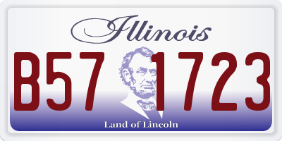 IL license plate B571723