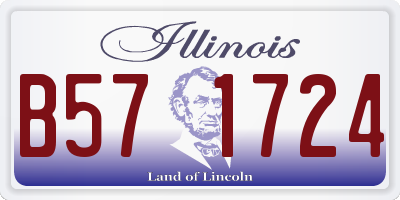 IL license plate B571724