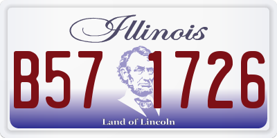 IL license plate B571726
