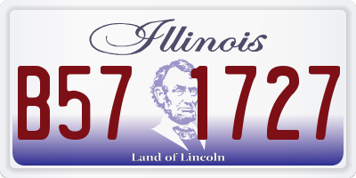 IL license plate B571727