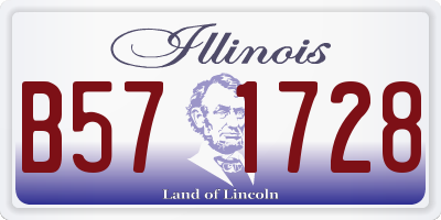 IL license plate B571728