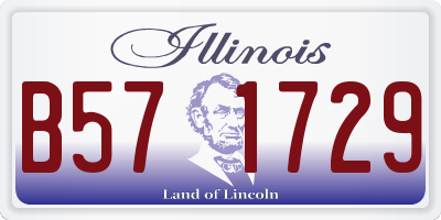 IL license plate B571729
