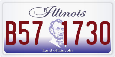 IL license plate B571730
