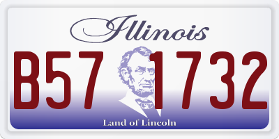 IL license plate B571732