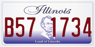 IL license plate B571734