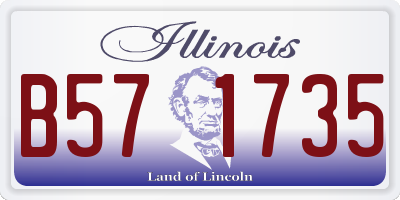 IL license plate B571735