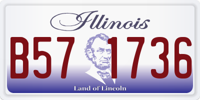 IL license plate B571736