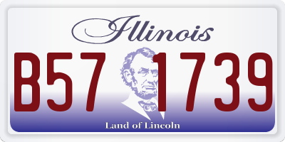 IL license plate B571739
