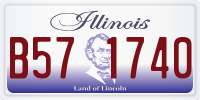 IL license plate B571740