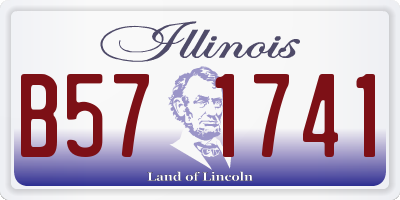 IL license plate B571741