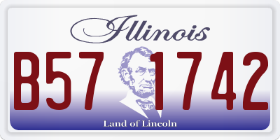 IL license plate B571742