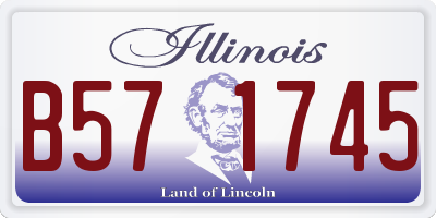 IL license plate B571745