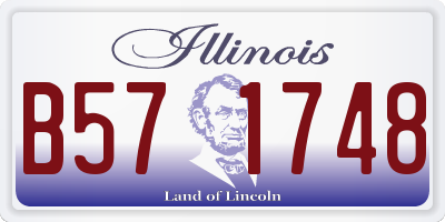 IL license plate B571748