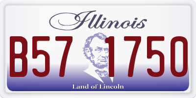 IL license plate B571750