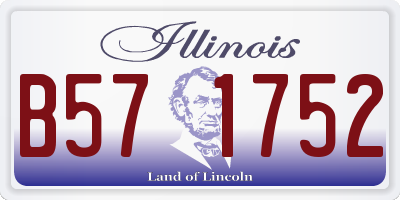 IL license plate B571752