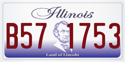 IL license plate B571753