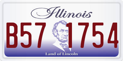 IL license plate B571754