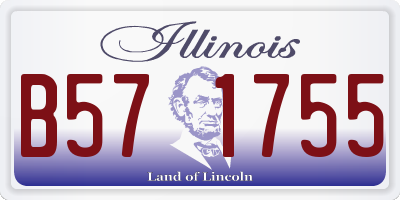IL license plate B571755
