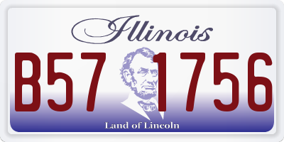IL license plate B571756