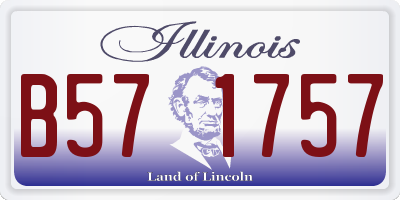 IL license plate B571757
