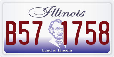 IL license plate B571758