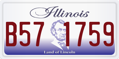 IL license plate B571759