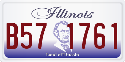 IL license plate B571761