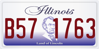 IL license plate B571763